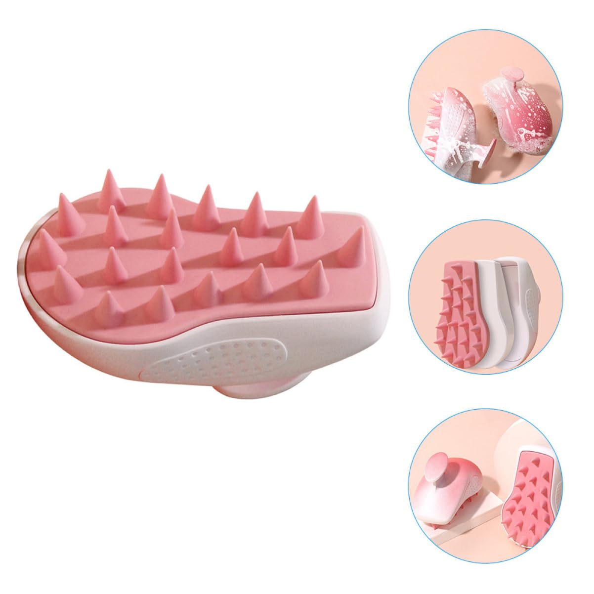 5stücke Scalp Massaging Scrubber Silikon Haarpflege Shampoo Bürste Für Effektive Kopfhautmassage Schuppen Und Juckreiz Für Entspannende Haarwäsche Im Badezimmer