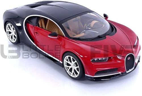 Miniatura 8 de Bburago – 11040r Bugatti Chiron – 2016 – Echelle 1: 18 – Rojo