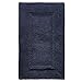 Produktbild iDesign Spa weicher Badteppich, rechteckiger Badvorleger aus Baumwolle, marineblau