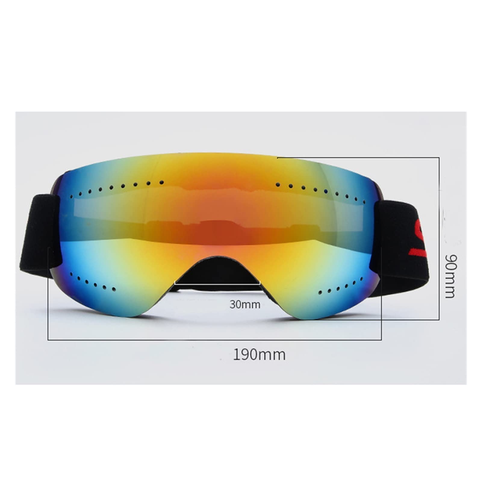 Occhiali da Sci Adatti per Occhiali da Snowboard, Protezione da Snowboard, Skate, Sci, Occhiali da Vista, Occhiali da Sole, Antivento, per Ciclismo, Sport Invernali, Occhiali da Sci