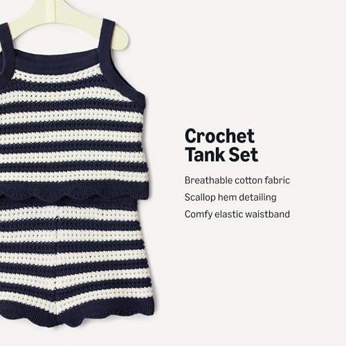 Image of Amazon Essentials x Sofia Grainge Mommy & Me Cotton Crochet Sweaters & Tank Sets