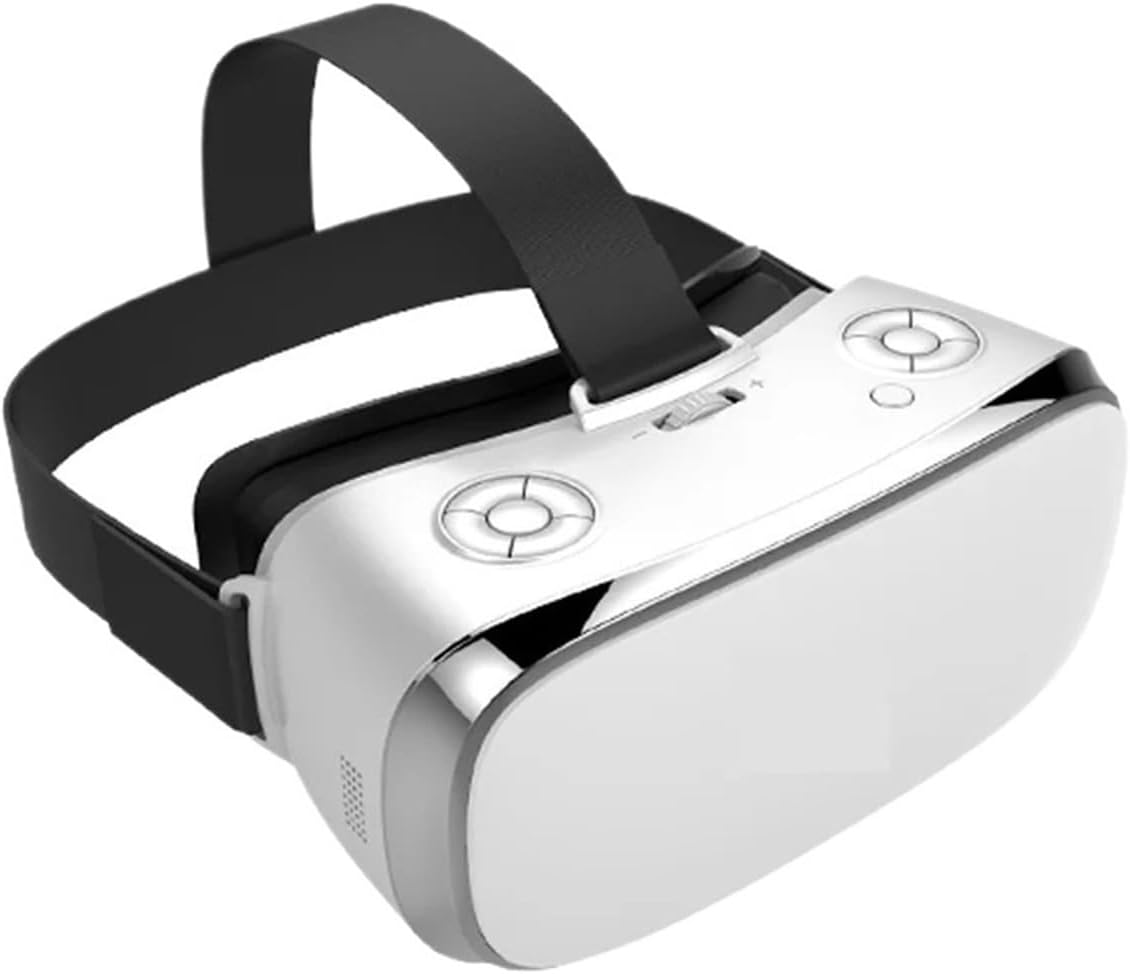 VR All in One Glasses Virtual Reality Glasses V3H 2K Display S900 Quad Core 1.7GHz 5.5 Inch IPS 3GB 16GB WiFi 3D IMAX VR Glasses(2K White)
