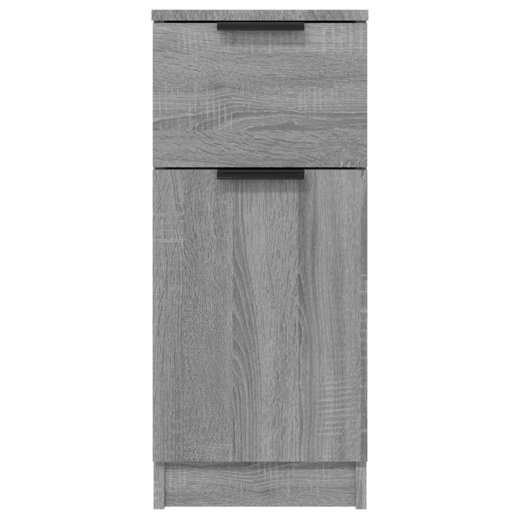 vidaXL Buffet Sonoma Gris 30x30x70 cm Bois d'ingénierie
