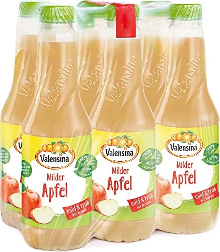 Valensina milder Apfel 100% Saft, 6 x 1L