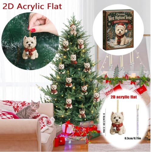 Westie Advent Calendar 2026, 24 Day Dog Christmas Countdown (Silver) - image 8
