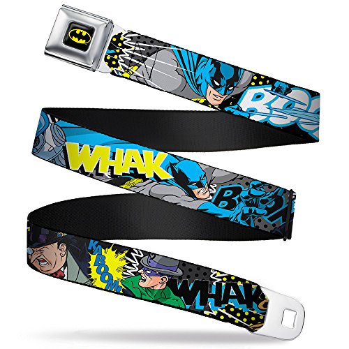 Cinturón Batman Villains 1 con hebilla de seguridad para un look urbano único