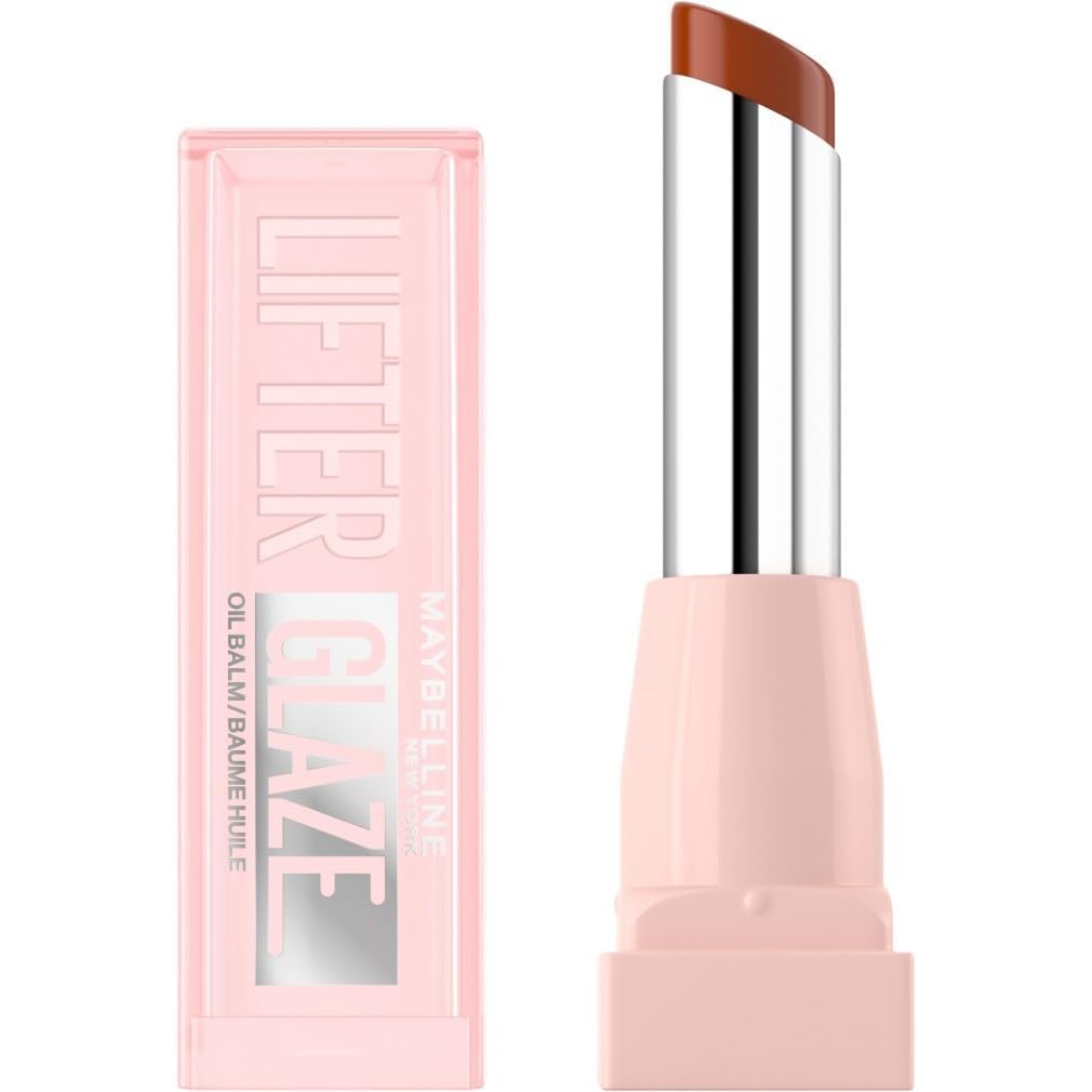 Maybelline New York - Baume Huile Hydratant - Lèvres Lissées et Brillantes - Effet Laqué - Enrichi en Acide Hyaluronique et Extrait de Cerises - Lifter Glaze - Teinte : 009 Latte Crush