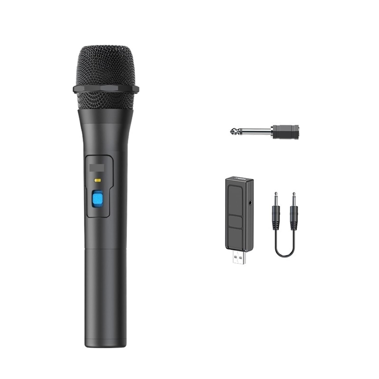 1 Para Zestawy Mikrofonów Bezprzewodowych VHF Odbiornik USB Ręczny Mikrofon Do Karaoke Impreza Domowa Inteligentny Głośnik Do Telewizora Śpiew Mic(1Pcs Mic)