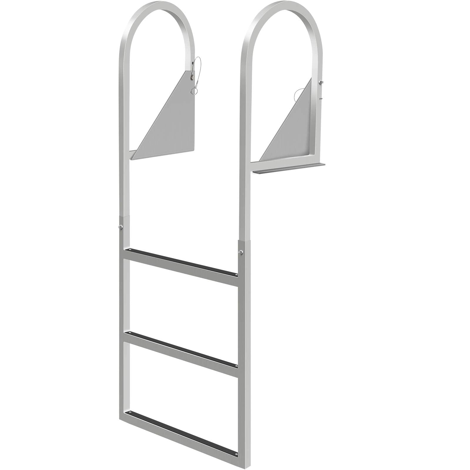 Buy VEVOR Dock Ladders Flip Up, Dock Ladder with Rubber Mat, Swim