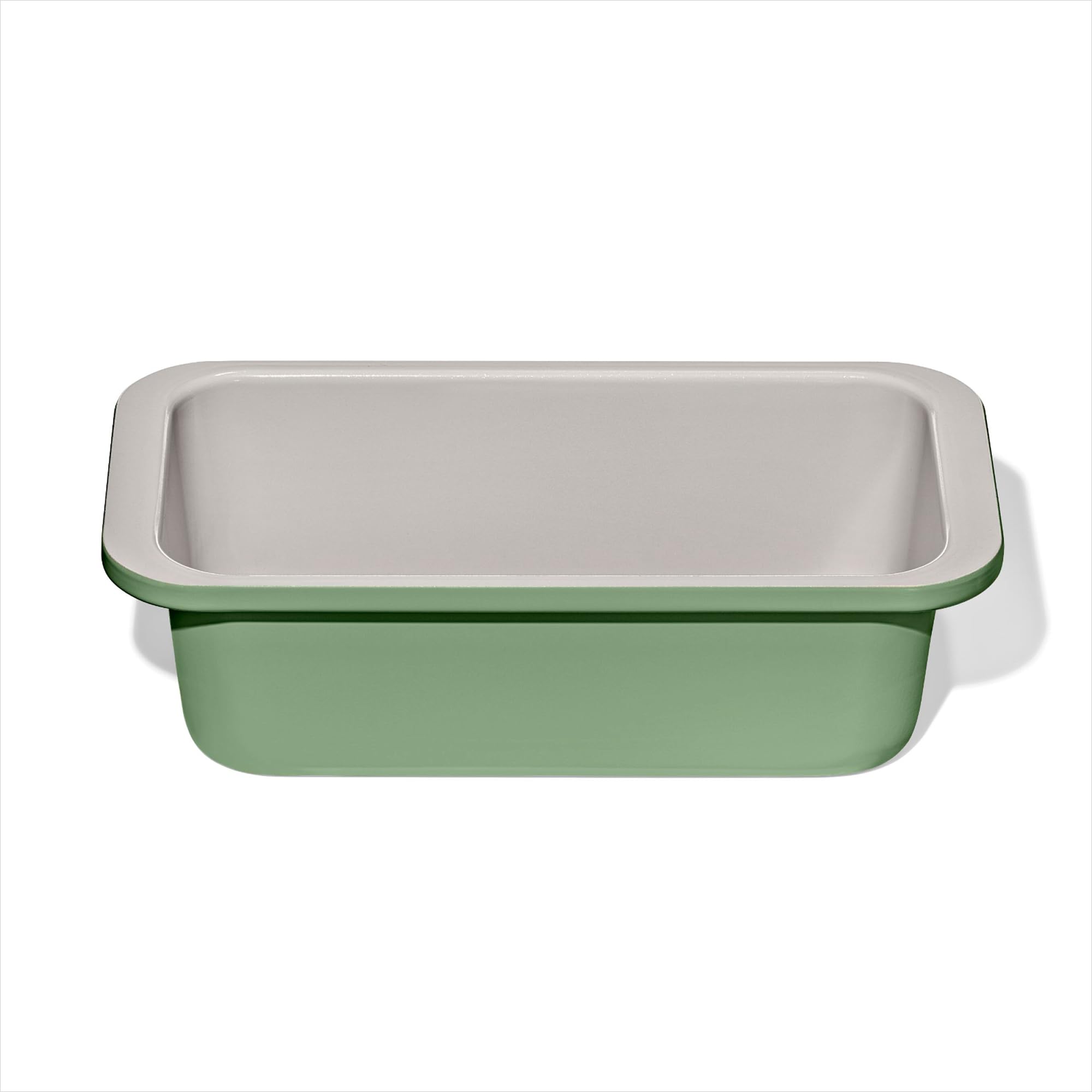 OXO Good Grips Non-Stick Pro Ceramic Coated Metal Bakeware 1 lb Loaf Pan — Basil, Ceramic Baking Tray for Baking Breads, Cakes and Meatloaf