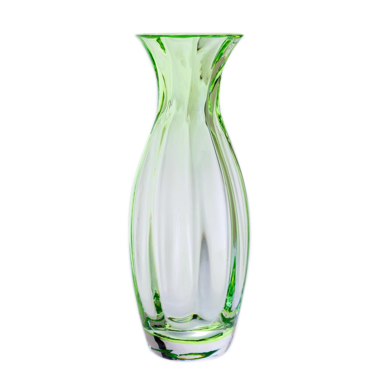 Dartington Crystal Moss Green - Artisan Vase (, Slim)