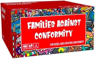 new game Families Against Conformity: Family Card Games For Kids and Adults Family Edition and Perfect Travel Games Garden Games for Families at Game Night, White,red