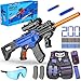 Toy Gun Automatic Sniper Rifle with Lanyard, Electric Realistic Toy Foam Blasters- 200 Darts, Tactical Vest Set, Scope and 2 Clips, Cool Toys for Kids Ages 8-12, Birthday Xmas Gifts for Boys