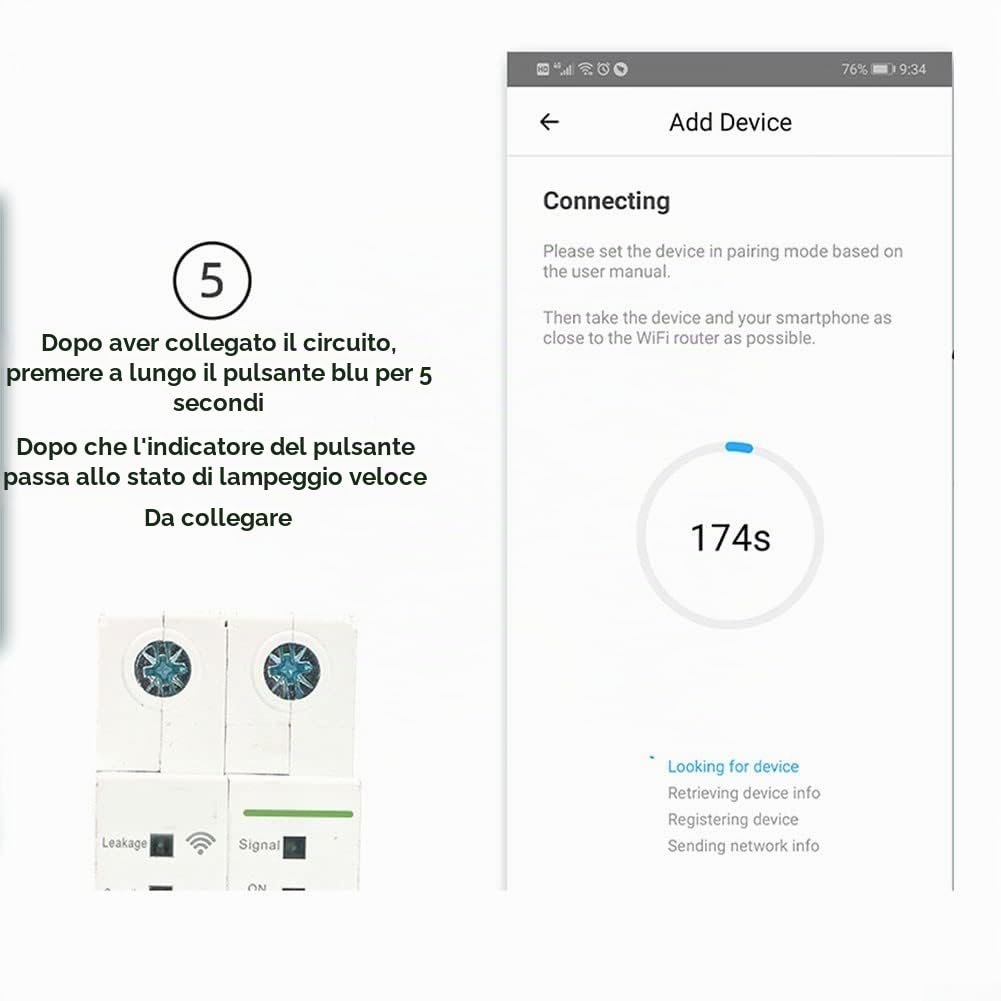 63A WIFI Interruttore per Ewelink APP WIFI Interruttore Intelligente 2P 63A DIN ​Rail Smart Switch Remote