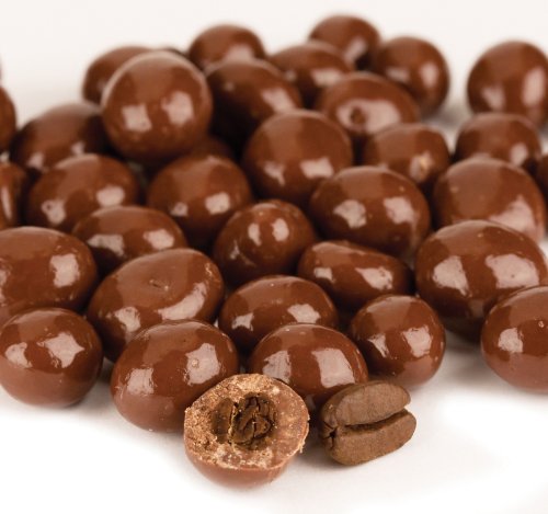 Chocolate Covered Coffee Espresso Beans (Regular Chocolate, 1 Lb)
