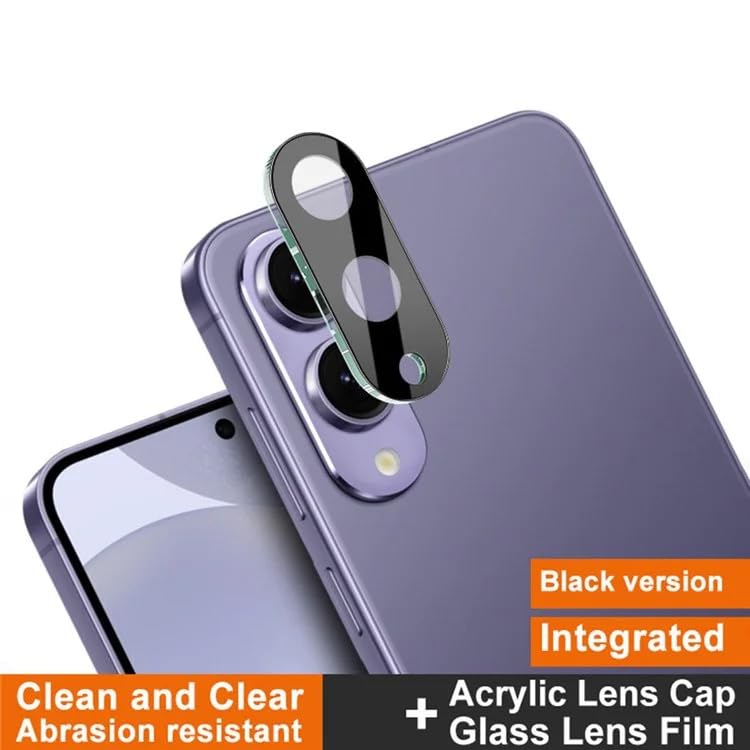 Image of Xmon Camera Lens Protector for Samsung Galaxy S25 Edge (1 Pack) - 3D Premium Tempered Glass, Ultra-Clear, Anti-Scratch, Easy Installation - Black