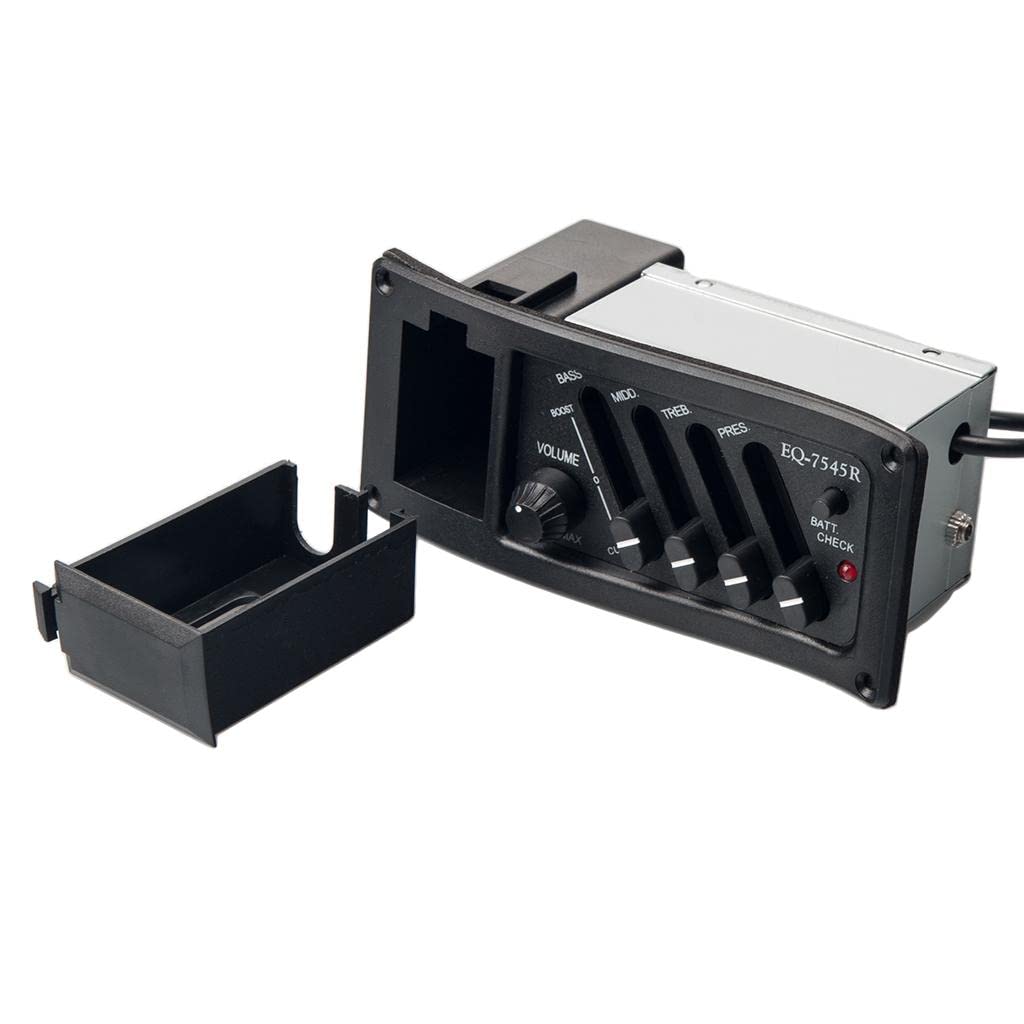 STYLEHEAVEN EQ-7545R 4 Band EQ Equalizer Piezo Pickup for Acoustic Guitar-image-34