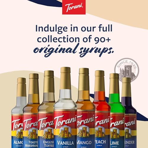 Torani Brown Sugar Cinnamon Coffee Syrup, Flavored Syrup for Drinks, Pump Included, 25.4 Fl Oz