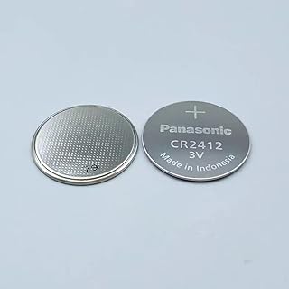 Suitable for Panasonic CR2412 Remote Key Button Battery for Lexus Toyota Crown Hongqi HS5 Card