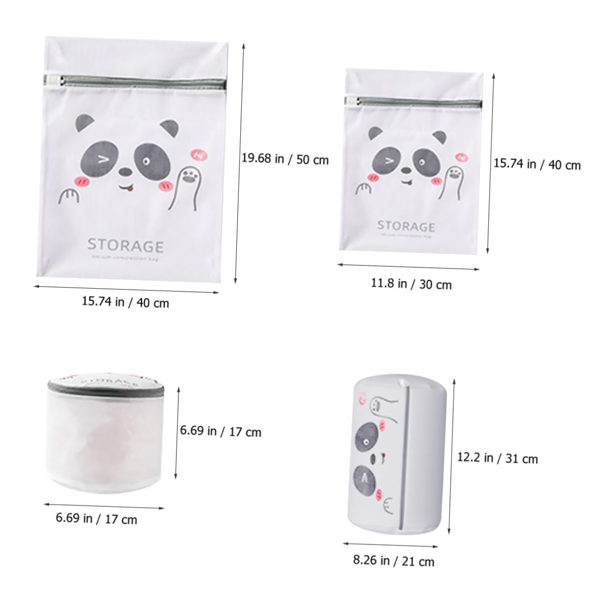 2er-sets Wäschesäcke Aus Netzgewebe in 3 Größen Wäschesäcke Mit Reißverschluss Für Bhs Unterwäsche Dessous Dehnbar Optimal Für Schonendes Waschen 4 Stück X 2