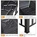 Imagen de Yaheetech 86 cm Brasero Exterior para Jardín y Terraza 3 en 1 Metal Fire Pit para Terraza Estufa al Aire Libre 86 x 86x 54 cm Negro