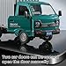 Dodoore Remote Control Car RC Truck,1:16 Scale RC Transporter Truck, 2.4GHz All Terrain RC Transport Cars with Spray & Light, 2 Batteries (Blue)