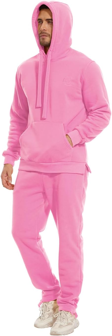 Tanderin Men's Tracksuits Sweatsuits for Men Sweat Track Suits 2 Piece Casual Athletic Jogging Warm Suits With Pockets