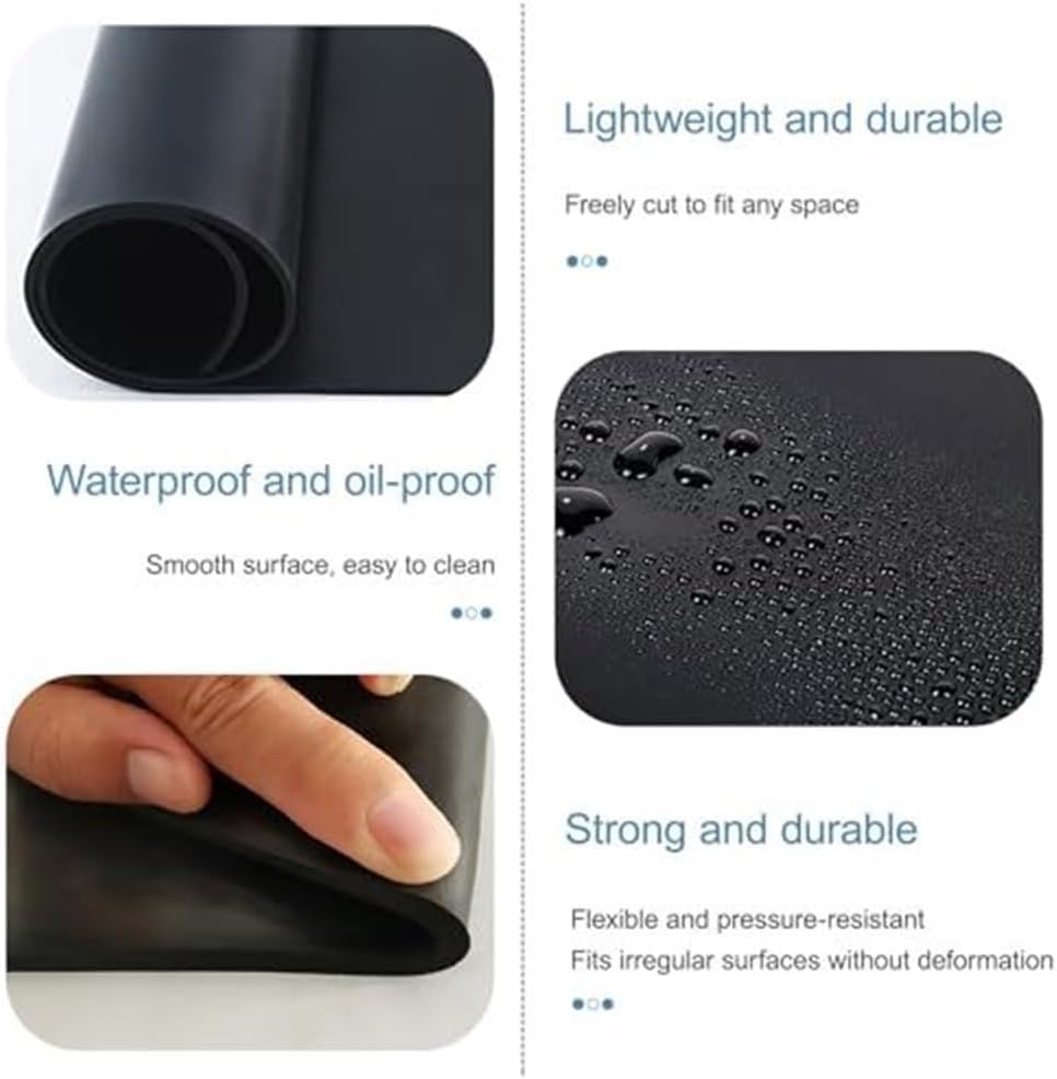 High Voltage Insulating Rubber Mat - Shock Absorbent Heavy-Duty Electric Floor Mat For Safety, Flexibility & Portability In Electrical Work Protection(16' x 1/10"(5m x 3mm))