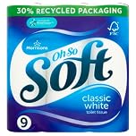 Morrisons Toilet Tissue Rolls, Pack of 9, White