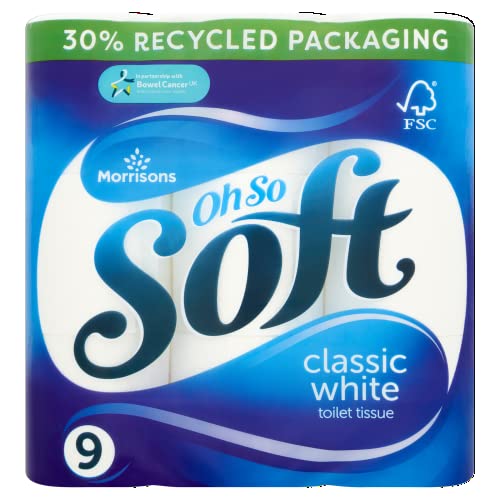 Morrisons Toilet Tissue Rolls Pack of 9 White
