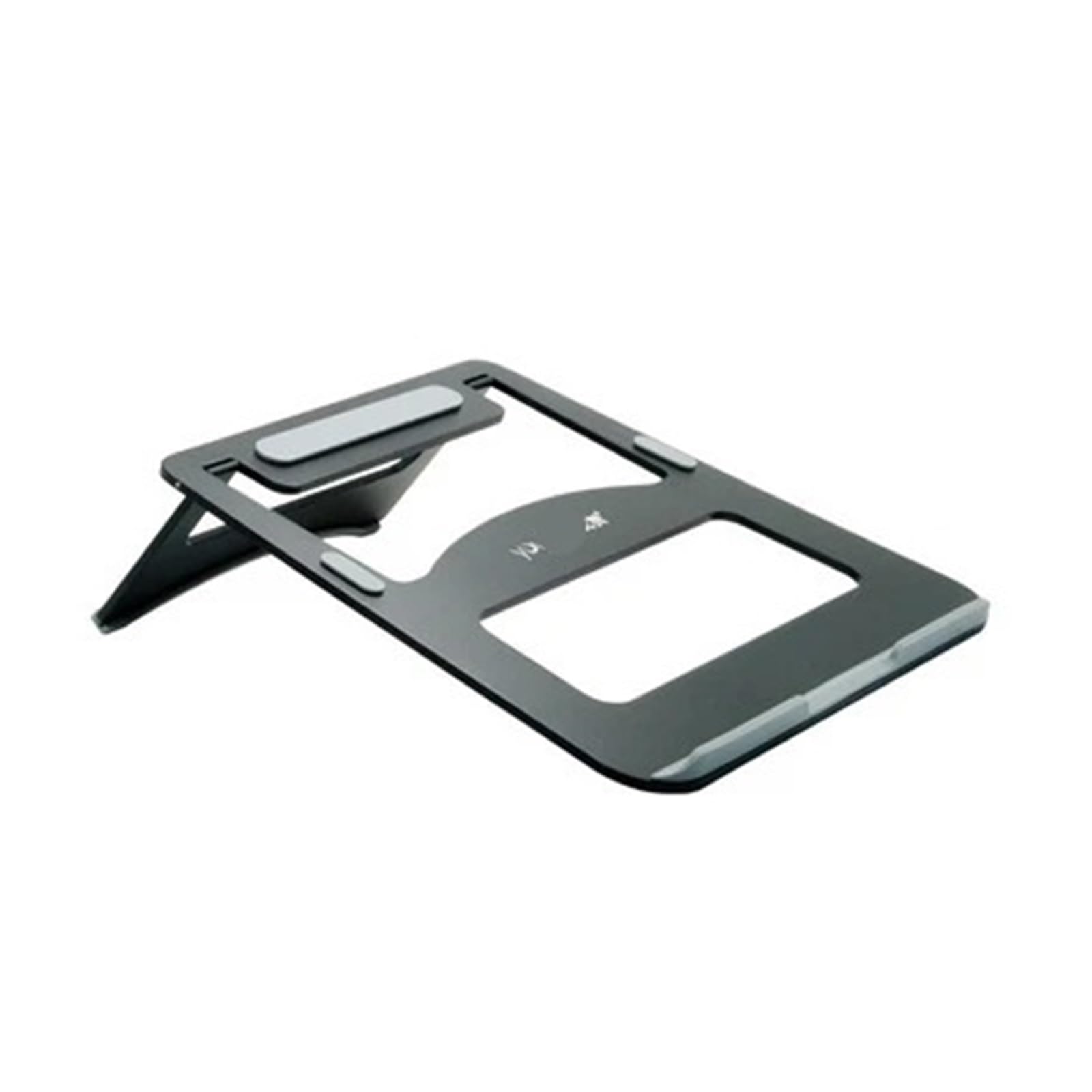 Support de refroidissement portable aluminium ergonomique pliable noir SAL05