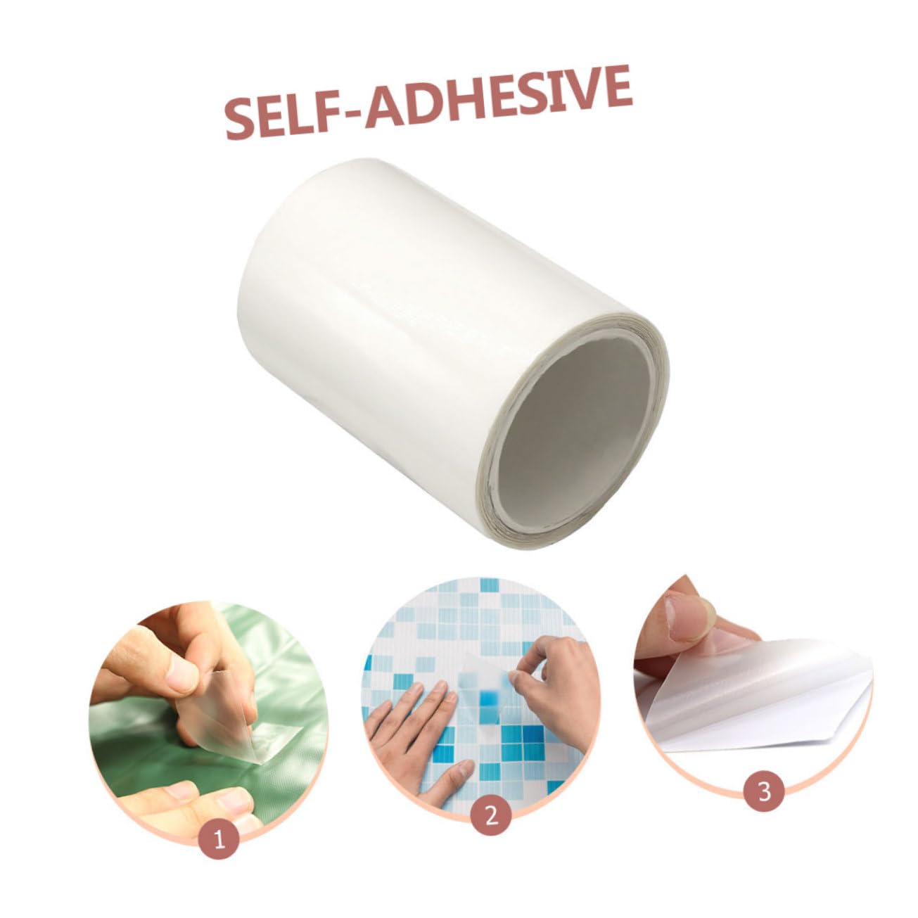 Kit De Réparation De Piscine Gonflable (4 Rouleaux) pour Piscines en PVC Autocollants