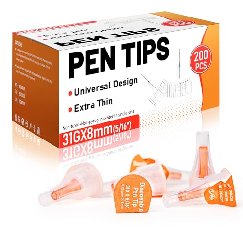 31 Gauge 5/16 Inch/8mm Pen Accessories Pack of 200 Thin-Wall Channel Design Individually Wrapped