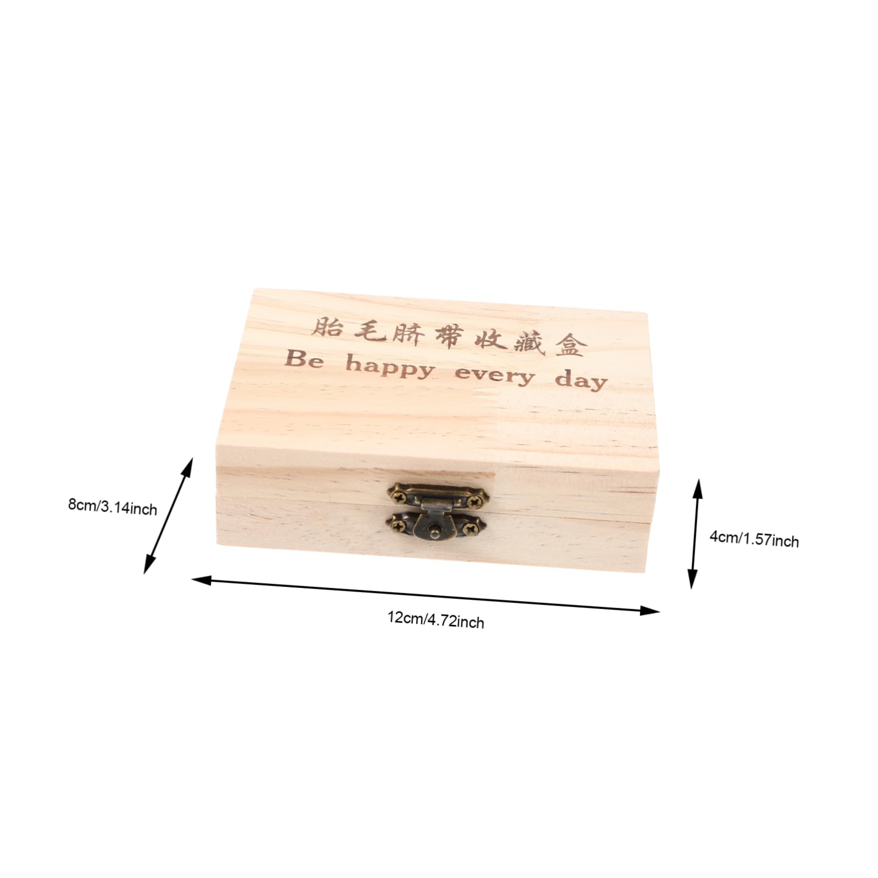 Fetal Hair Storage Box Adorable Wooden Keepsake Organizer for Teeth Hair Memorabilia Includes Storage Bottles Safe and for Newborn