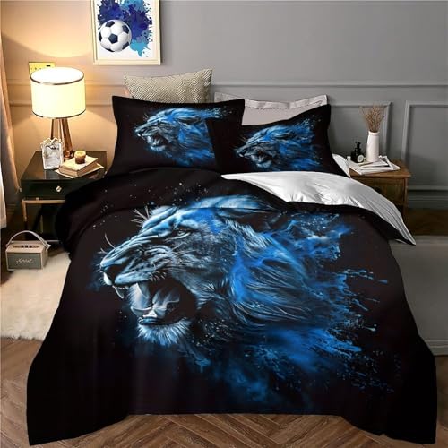 Housse de couette panthère de la jungle King en microfibre douce - 6