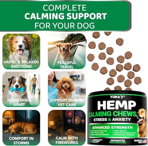 Advanced Calming Chews for Dogs - Hemp Dog Calming Chews Anxiety Relief - Image 3