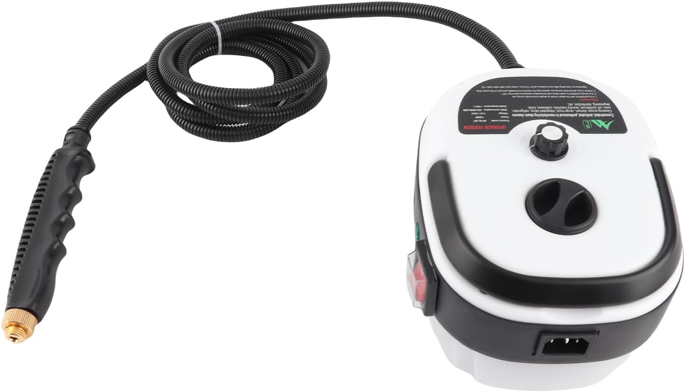 1500W High Pressure Steam Cleaner, 3BAR, 2.2m Hose, Large Capacity, for Walls, Stoves, Refrigerators, Kitchen