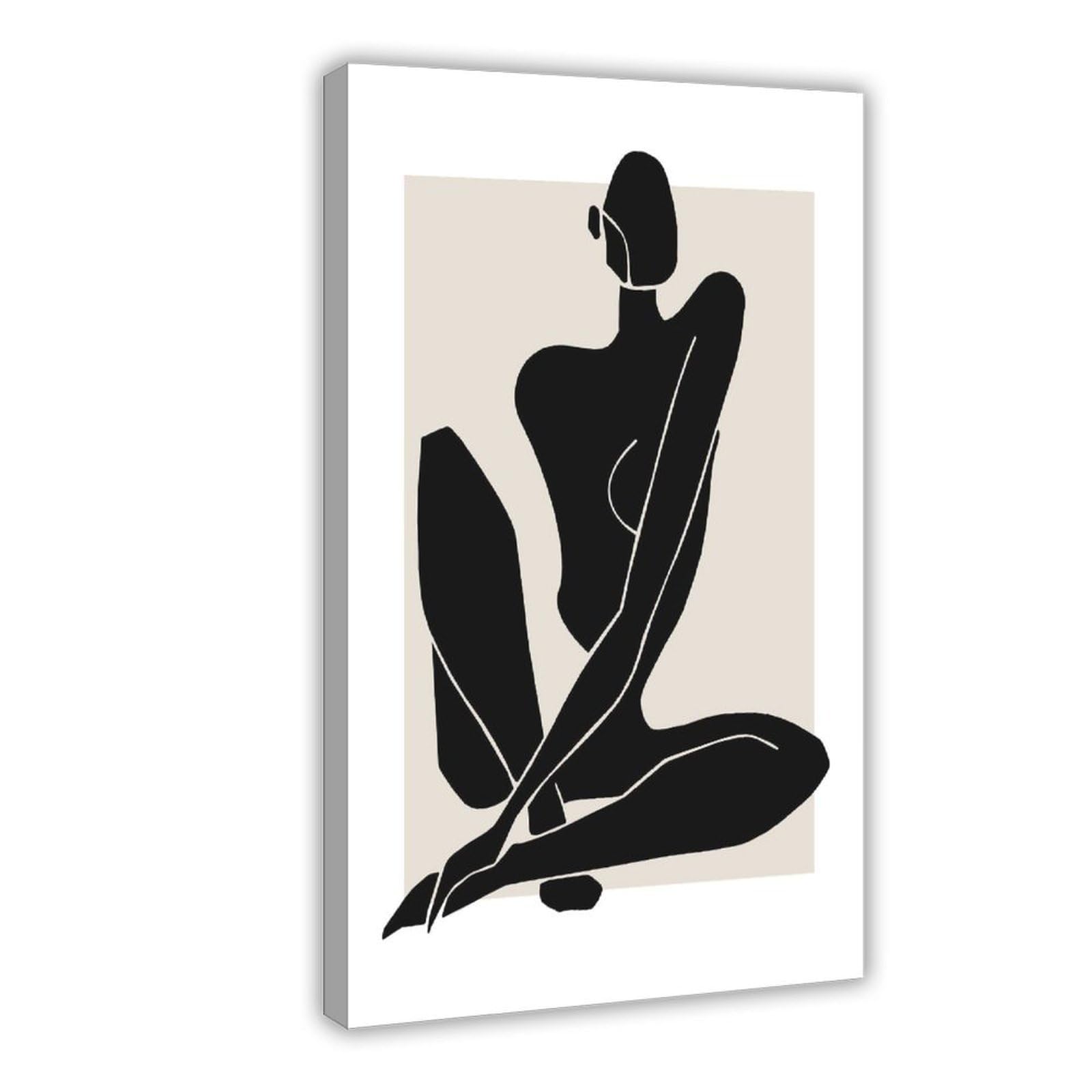 Bareronor Boho Woman Canvas Poster Bedroom Decor Landscape Office Room Decor Gift 20" L X 30" W