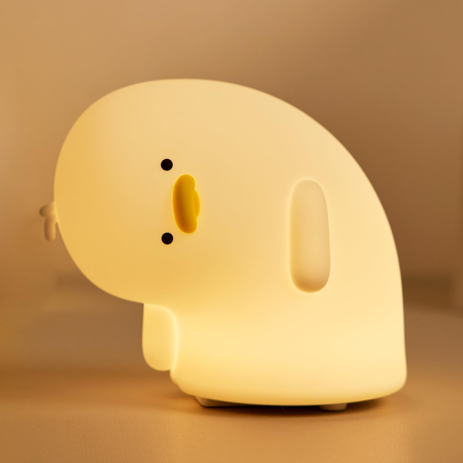 - VTIGER Why Duck Night Light, LED Squishy Cute Lamp, Silicone Duck Light for Kids, Dimmable Girls Baby Bedroom Nightlight, Rechargeable Touch Lamp for Breastfeeding Nursery Decor