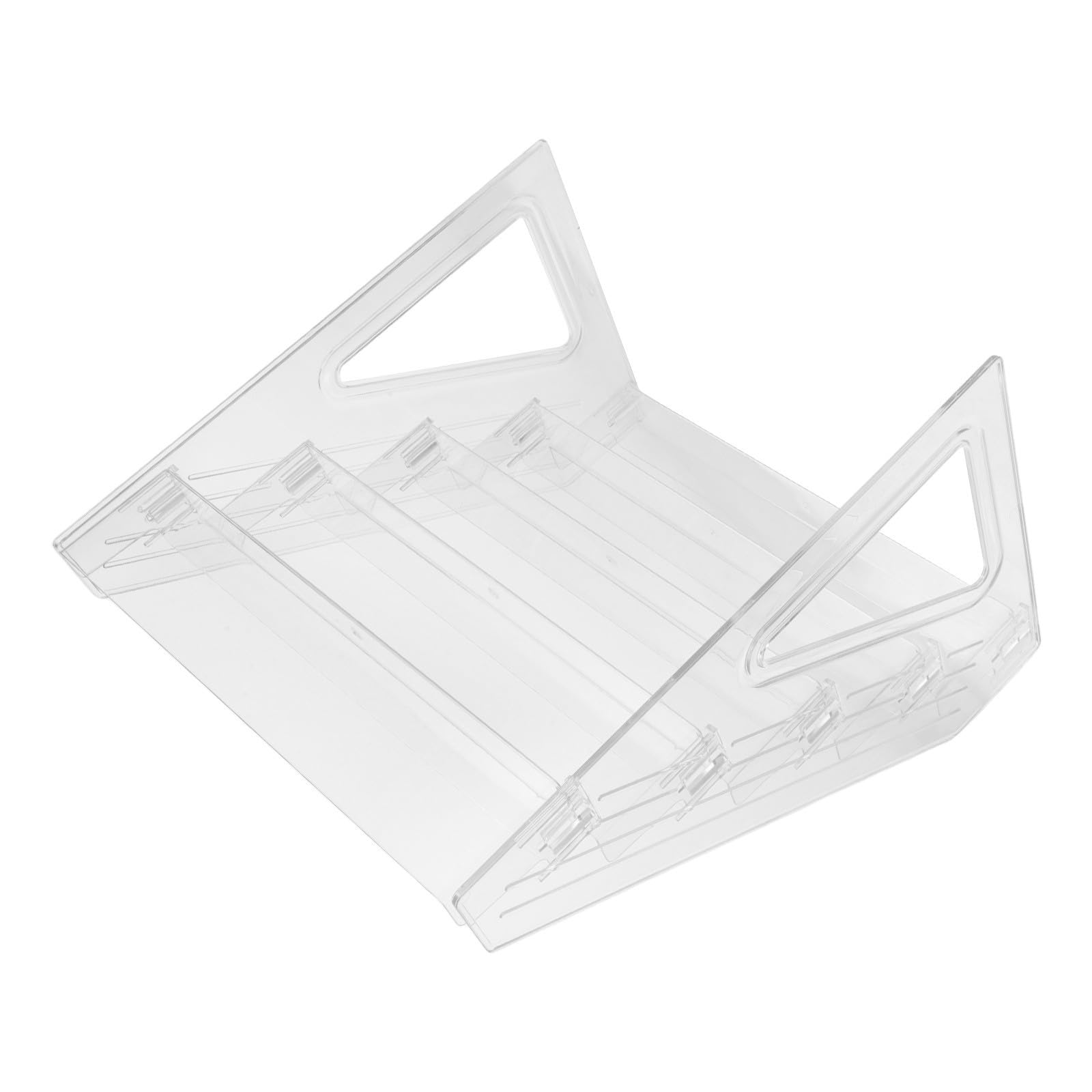 Healeved Organizador Ahorradora Transparente de Acrílico Tarjetas en de 5 Niveles Estructura de Espacio para Escritorio Adecuado para Tarjetas Coleccionables y Felicitaciones Oficina
