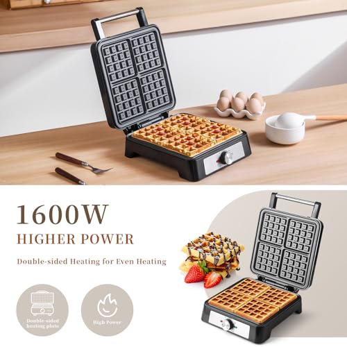 Uvfast Waffles Maker Waffle Iron thumb #3