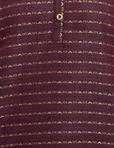 Image of Shiv Textiles Women's Cotton Regular Fit Fashion Kurti (Nikall Maroon 4XL)
