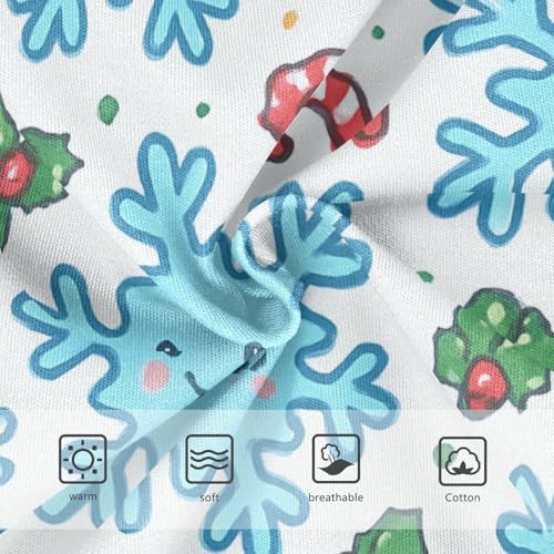 Girls' Training Panties Breathable Toddler Underwear for Toddler Christmas Snowflakes3