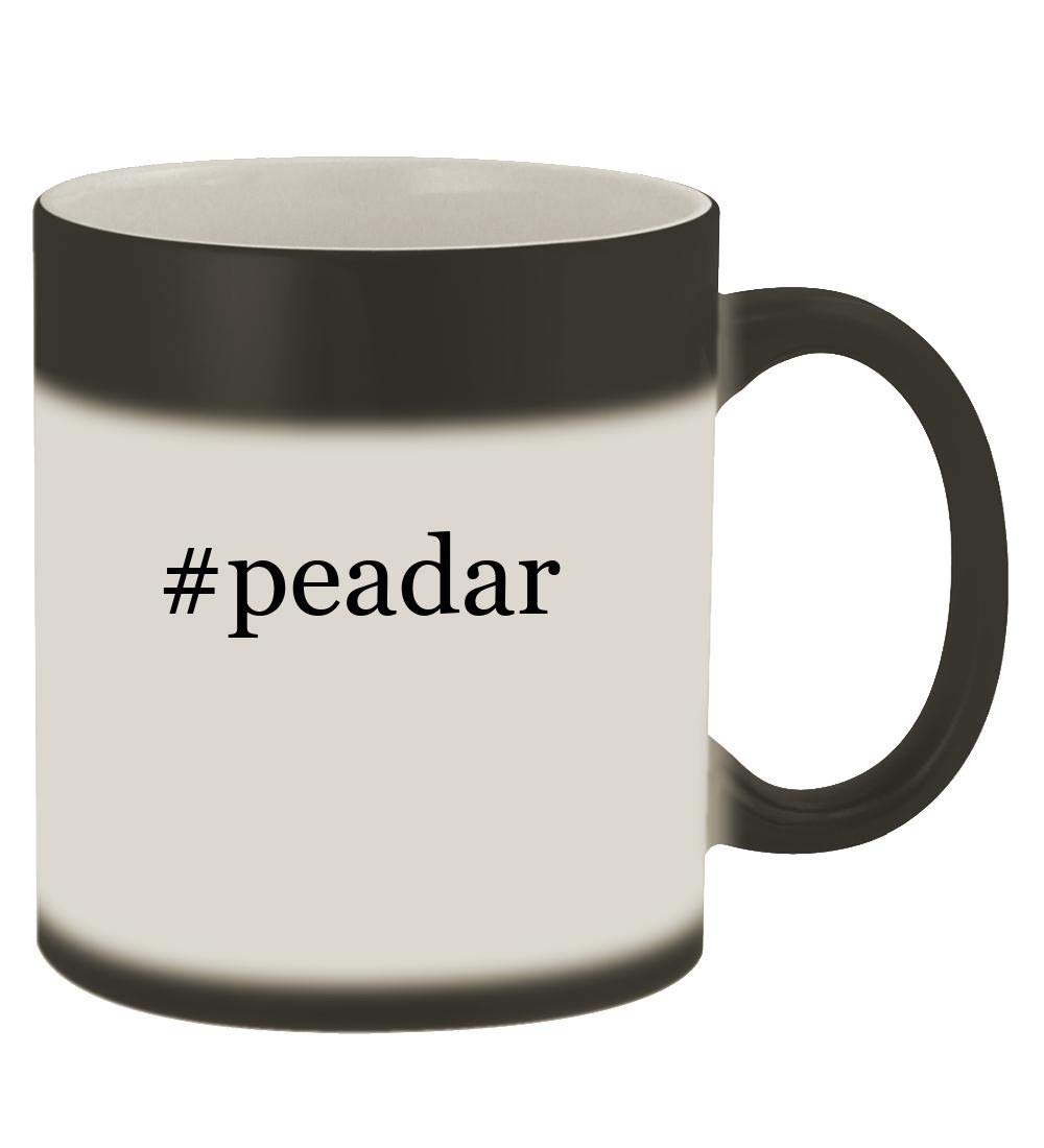 #peadar - 11oz Hashtag Magic Color Changing Mug, Matte Black