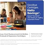 Epson EcoTank ET-2980 Wireless All-in-One Color Supertank Printer with up to 3 Years of Ink Refillable Tanks, Perfect for Home, 15 PPM, 1.44" Colorful Screen, Auto 2-Sided Printing - Black