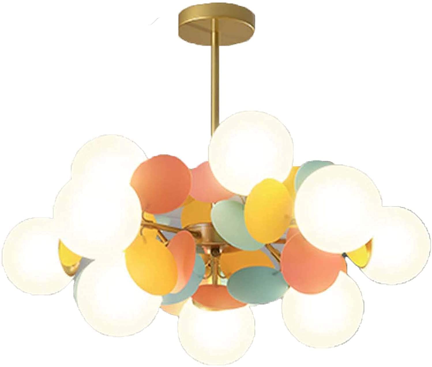 Lustre Spoutnik Hauteur Réglable 9 Branches Laiton - 8