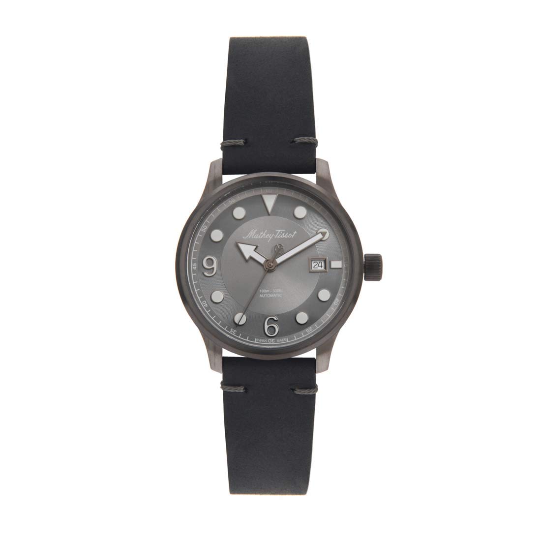Mathey-Tissot Leather Analog Grey Dial Mens Watch-H112Bzn, Band Color:Black (B08F8P1XRW) Amazon Price History, Amazon Price Tracker
