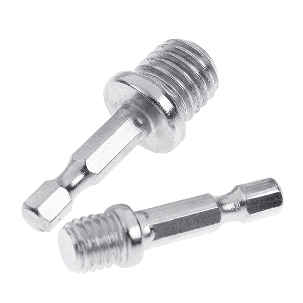 2Pcs/set Hexagonal Drill Adapter M10+M14 Wood Splitting Tools Electric Wrench Adapter Sets Drill Chuck Hex Shank Converter