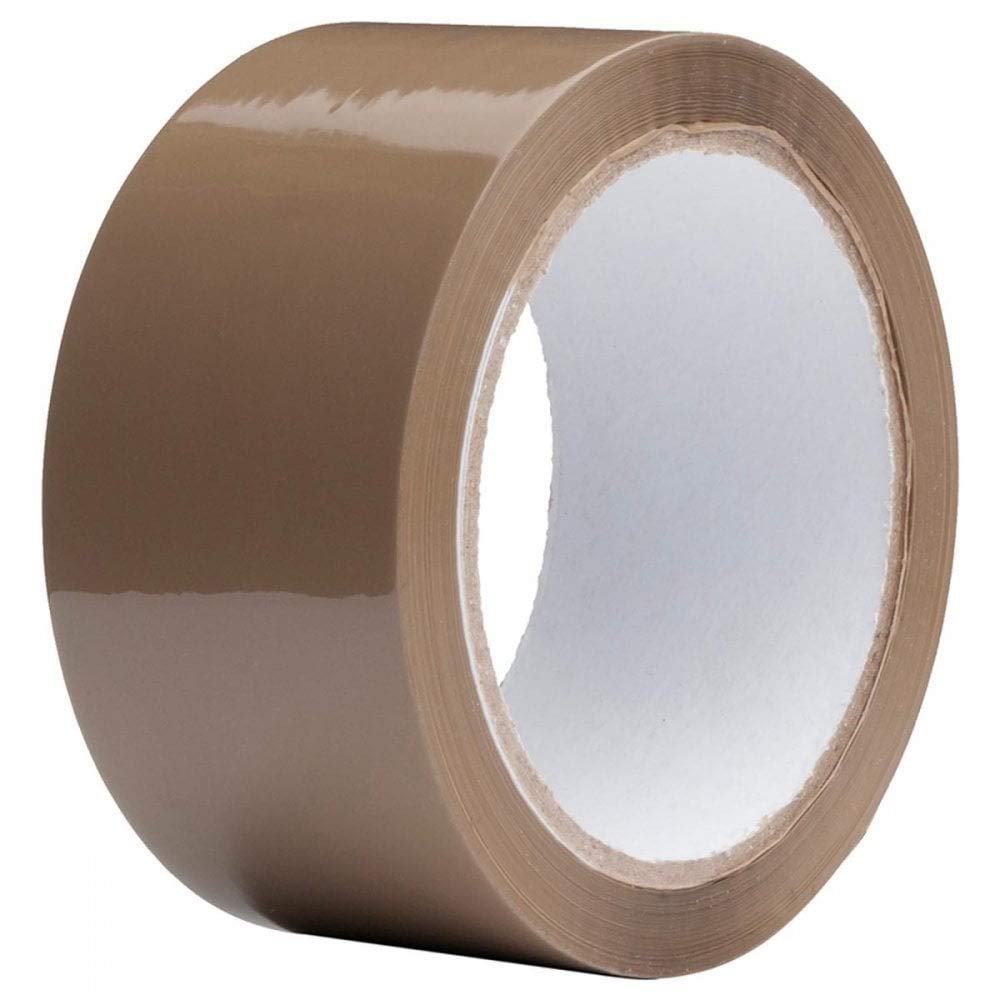 TotalPack Paketklebeband, robust, 48 mm x 66 m, Braun / Transparent, zum Verschließen von Paketen und Kartons, für Umzüge, 72 Rollen