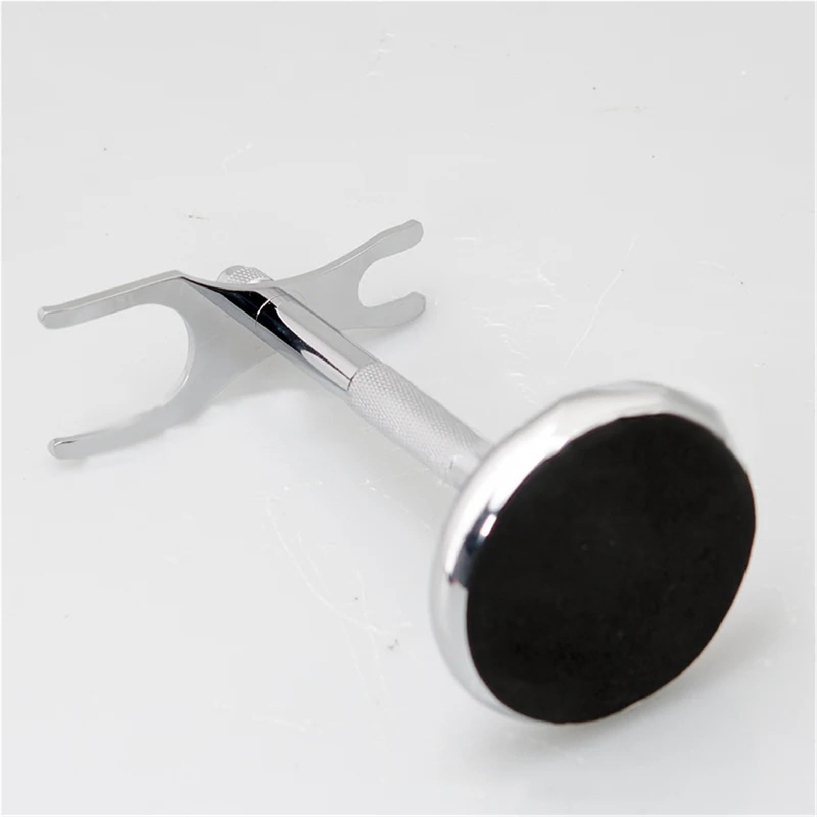 Männer Rasierer Halter Legierung Rasierpinsel Ständer Manuelle Rack (Ohne & Pinsel)(Silver)